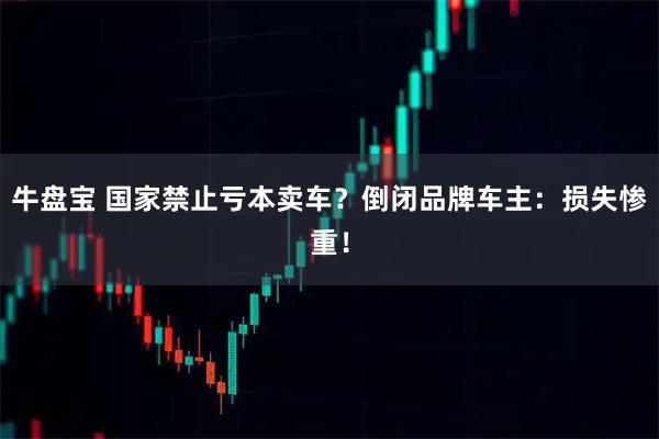 牛盘宝 国家禁止亏本卖车？倒闭品牌车主：损失惨重！